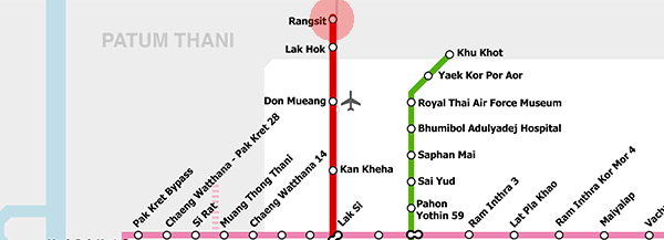 Rangsit station map
