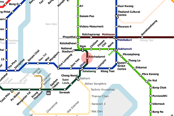 Ratchadamri station map