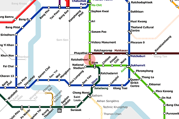 Ratchathewi station map