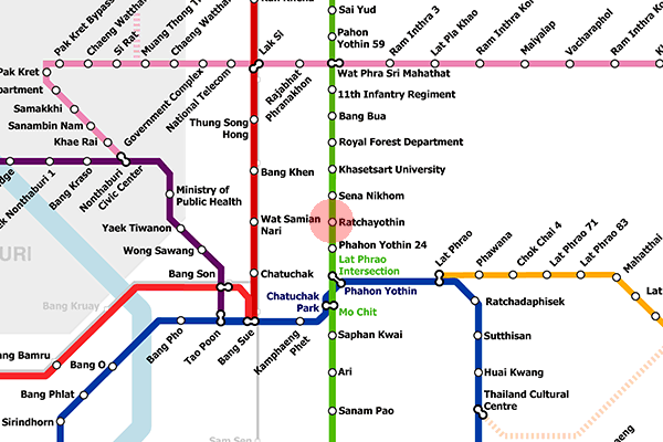 Ratchayothin station map