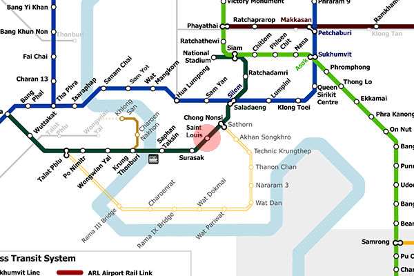 Saint Louis station map