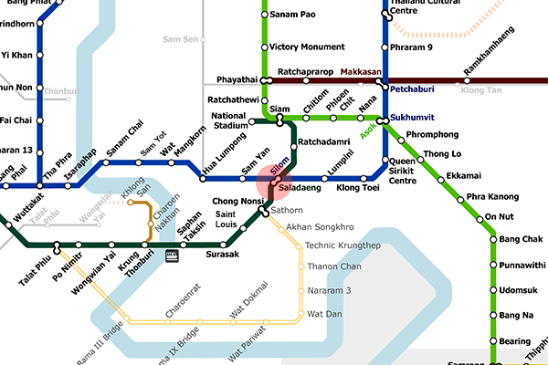 Sala Daeng station map