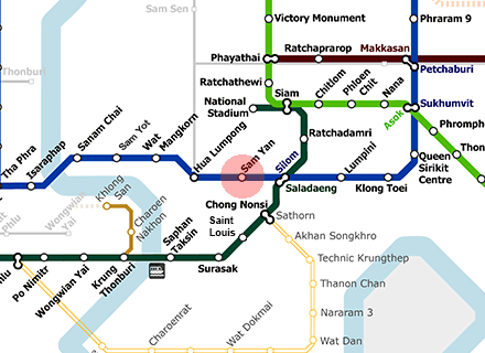 Sam Yan station map