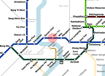 Sam Yot station map