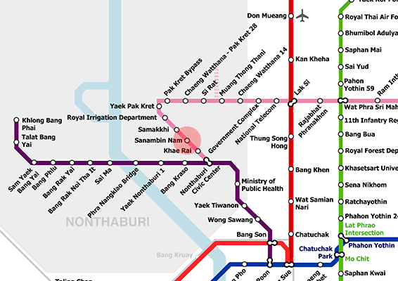 Sanambin Nam station map