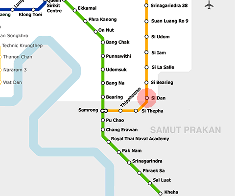 Si Dan station map