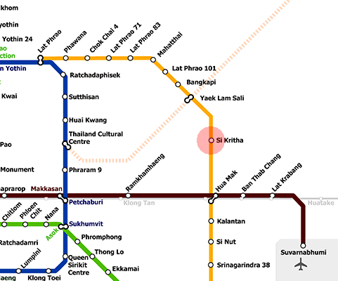 Si Kritha station map