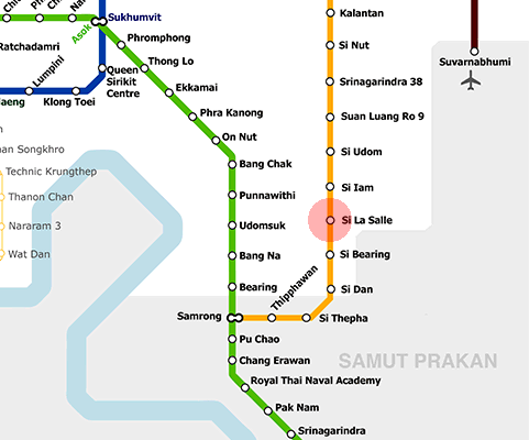Si La Salle station map