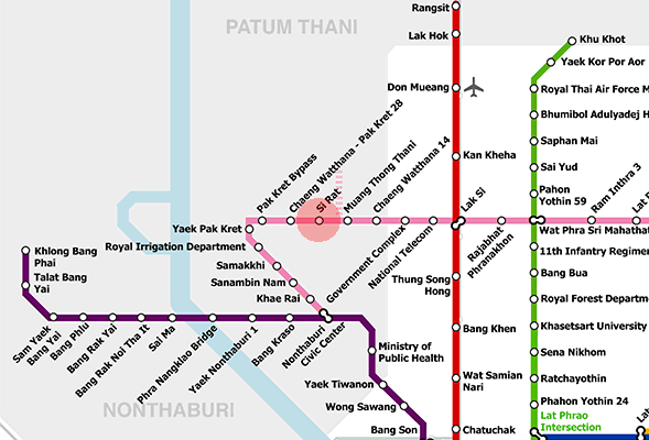 Si Rat station map
