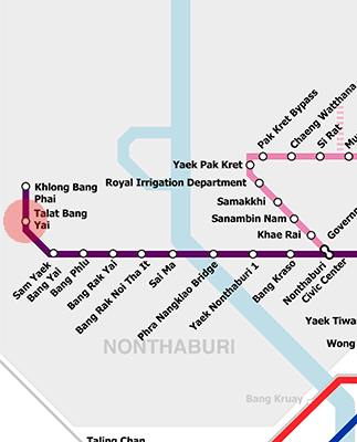 Talad Bang Yai station map