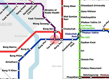 Tao Poon station map