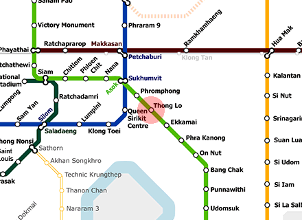 Thong Lo station map