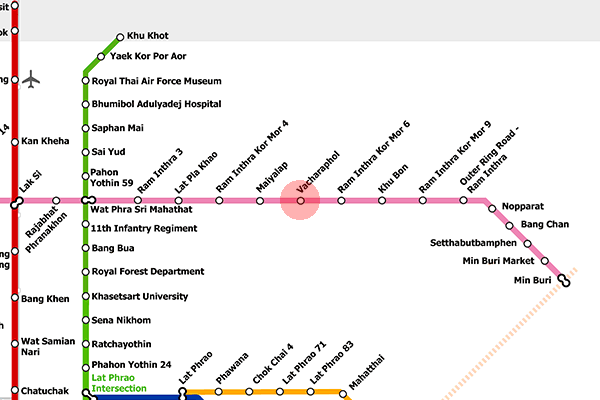 Vacharaphol station map