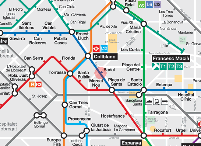 Badal station map