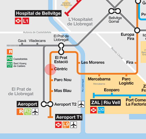 Centric station map