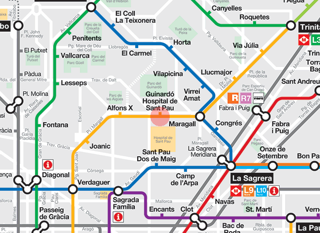 Guinardo station map