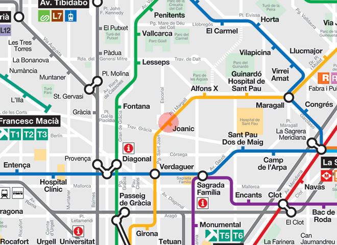 Joanic station map