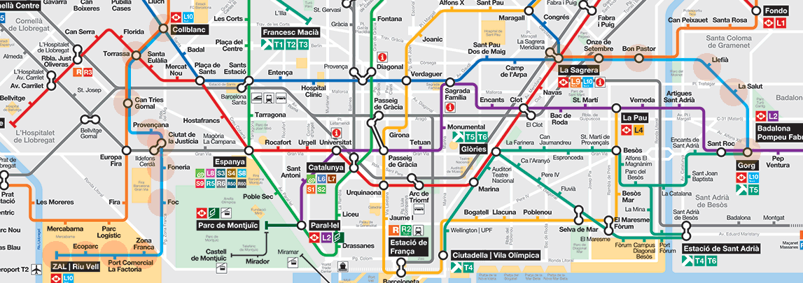 Barcelona metro Line 10 map