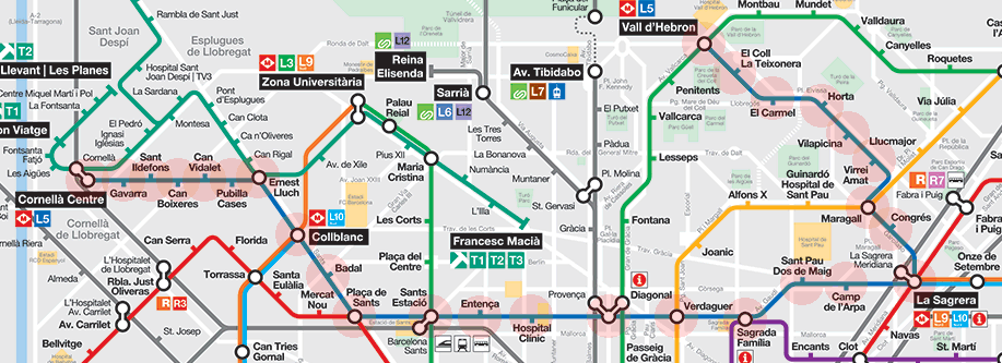 Barcelona metro Line 5 map