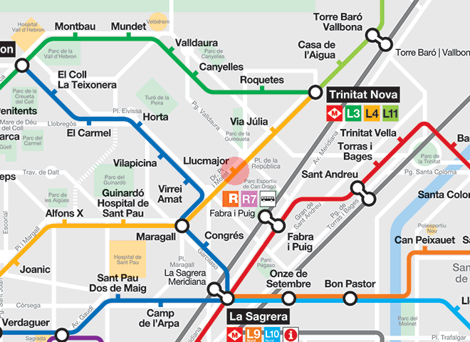 Llucmajor station map