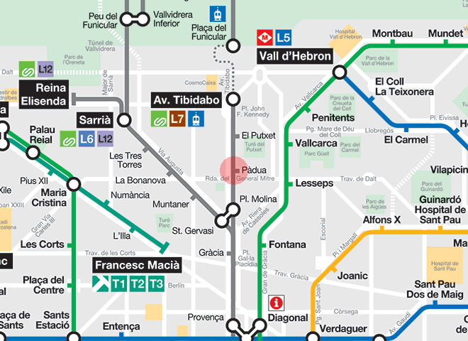 Padua station map