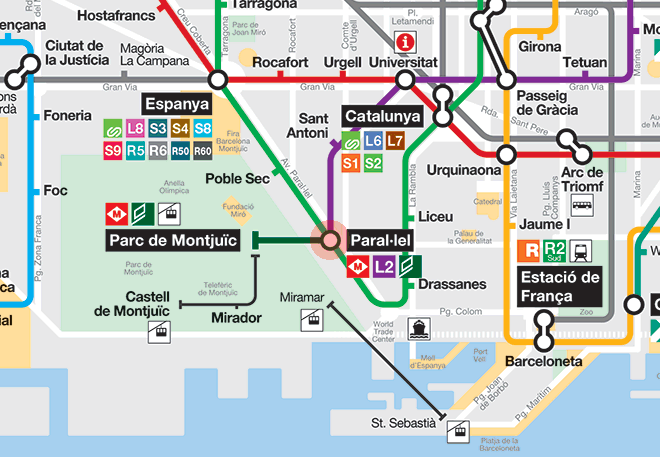 Paral lel station map