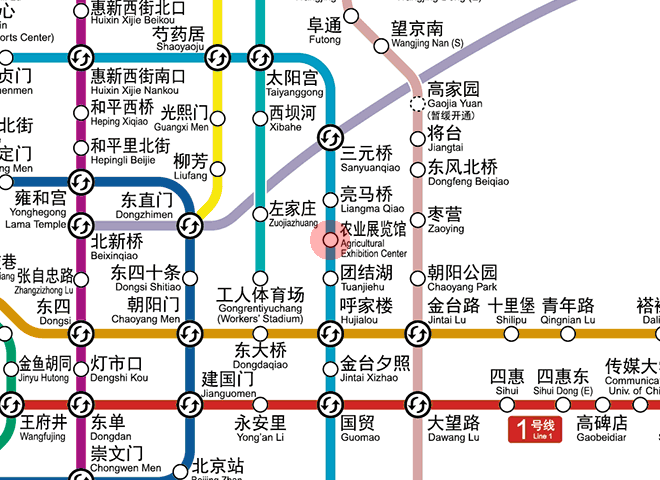 Agricultural Exhibition Center station map