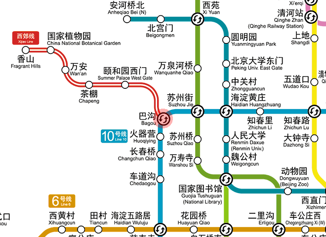 Bagou station map