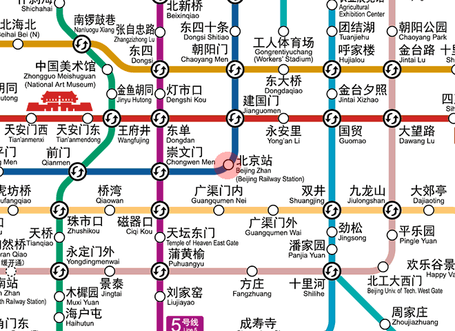 Beijing railway station station map