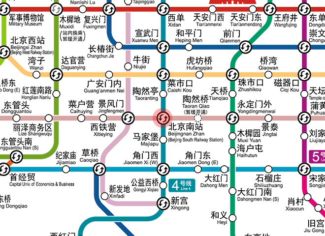 Beijing South railway station station map