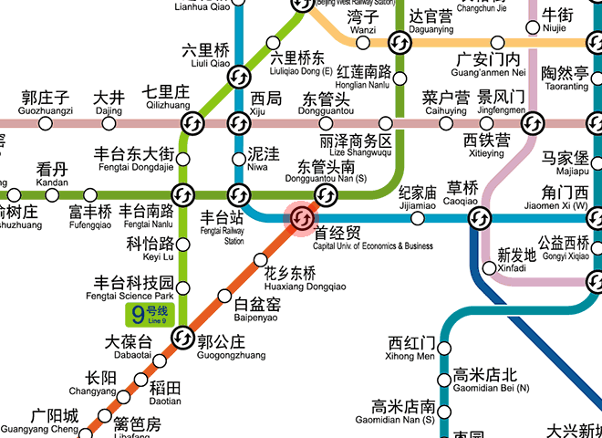 Capital Univ. of Economics & Business station map