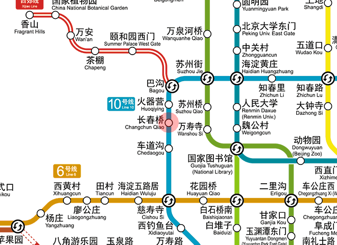 Changchunqiao station map