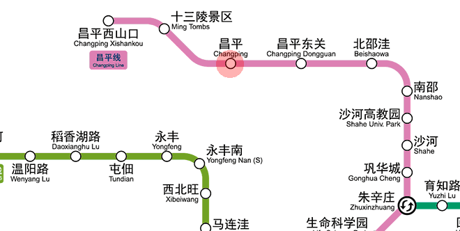 Changping station map
