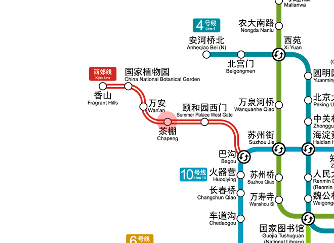 Chapeng station map