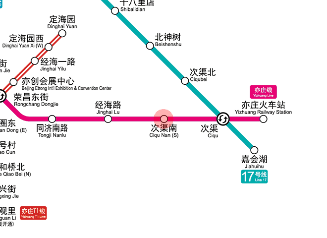 Ciqunan station map