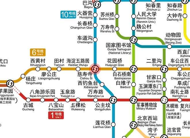 Cishousi station map