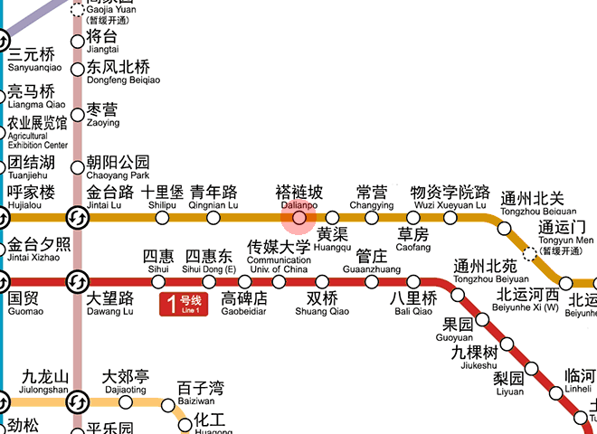 Dalianpo station map