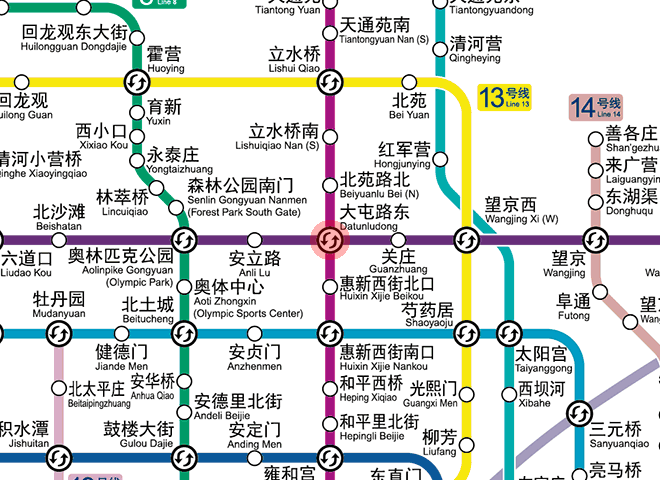 Datunludong station map