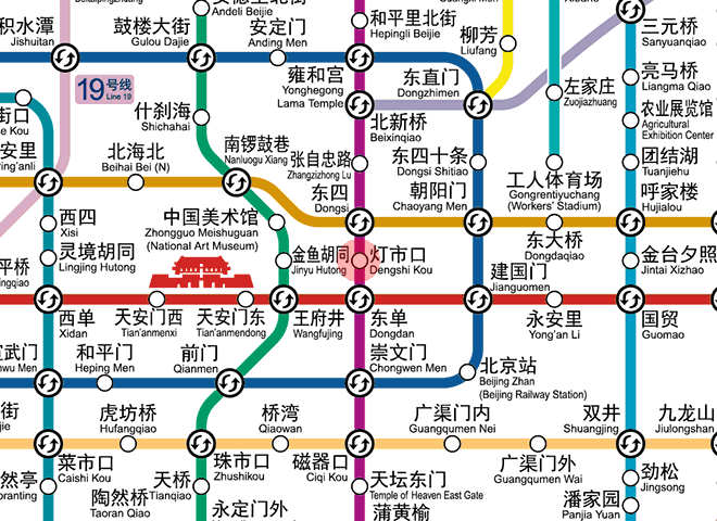 Dengshikou station map