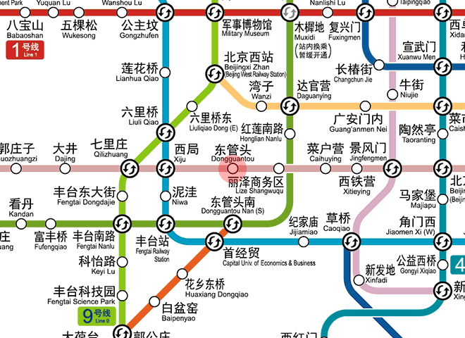 Dongguantou station map