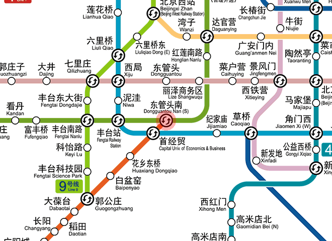 Dongguantounan station map