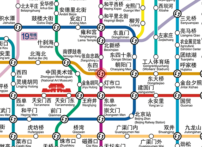 Dongsi station map