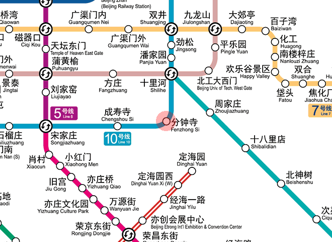 Fenzhongsi station map