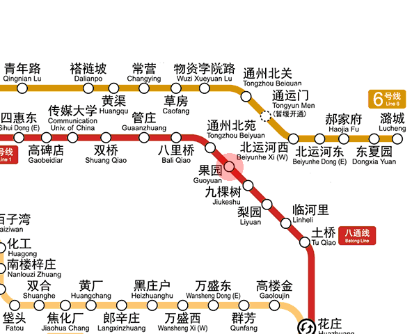 Guoyuan station map