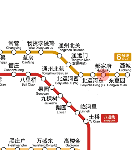 Haojiafu station map