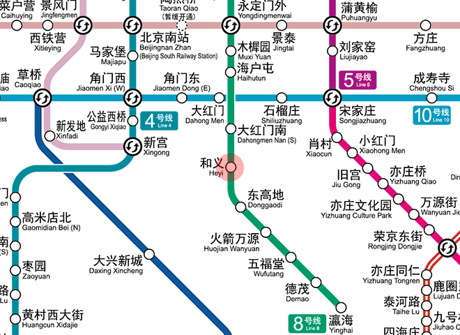 Heyi station map