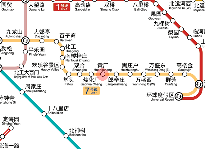 Huangchang station map