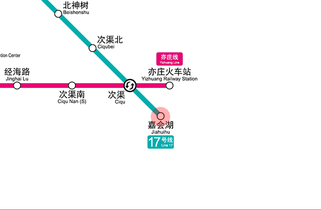 Jiahuihu station map