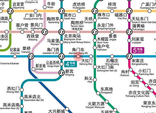 Jiaomendong station map