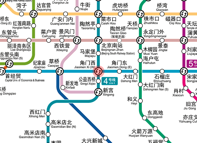 Jiaomenxi station map